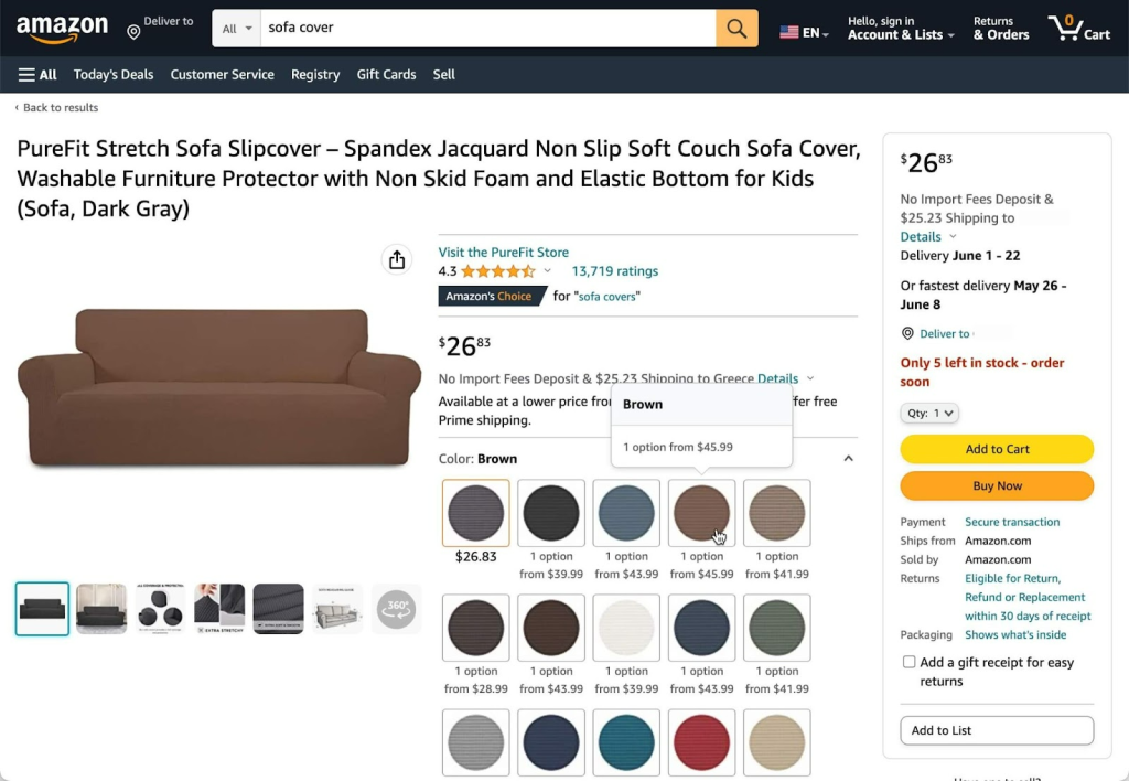 WooCommerce Product Variations: Your Complete Guide To Variable Products colors of sofa covers