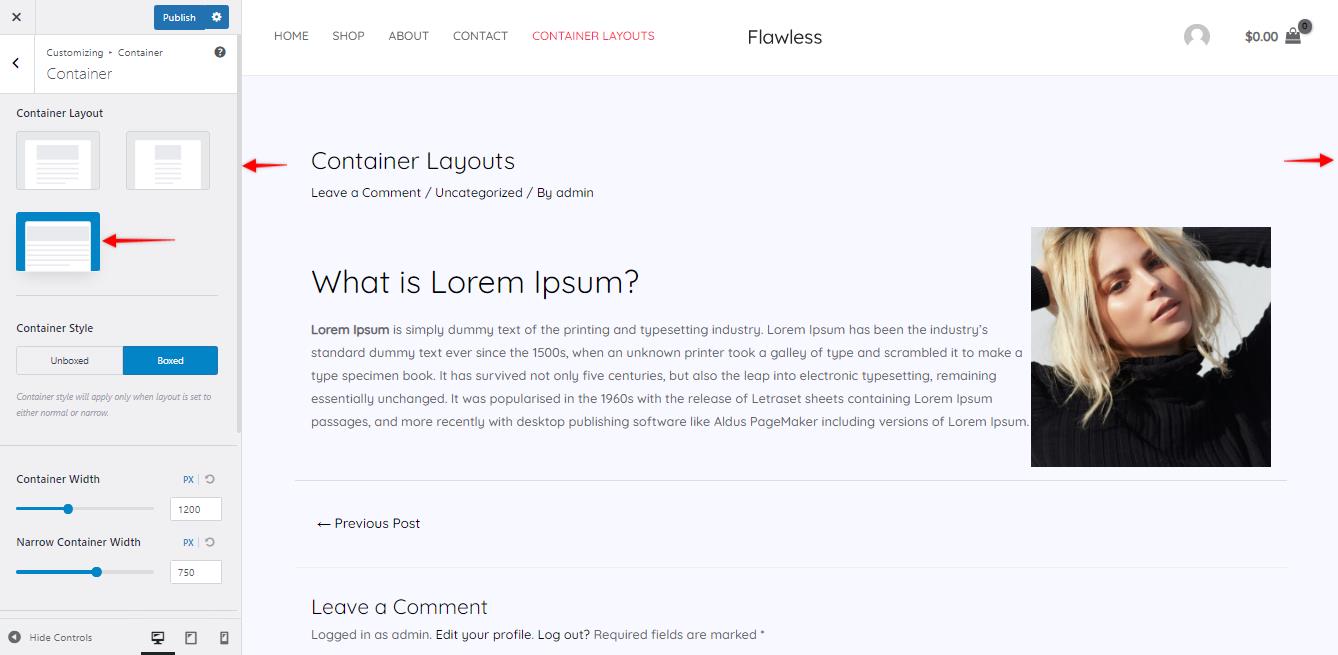 Ast Container Layout Full Width