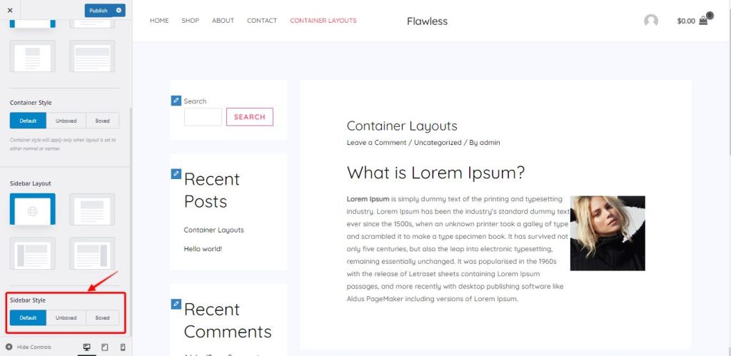 Understanding Sidebar Style in Astra Theme: Customizing Your Sidebar's Look Ast-Sidebar-settings-page