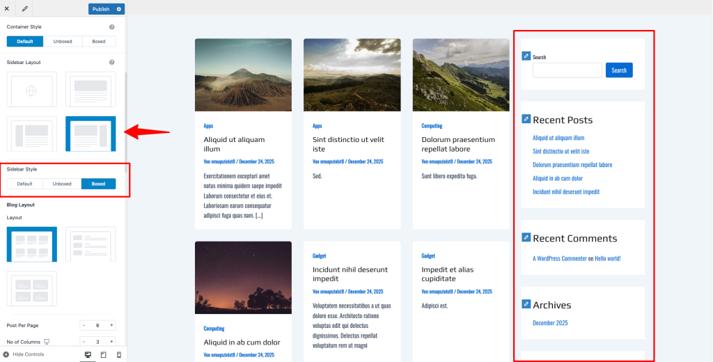 Understanding Sidebar Style in Astra Theme: Customizing Your Sidebar's Look Sidebar Blog Archive 1024x520