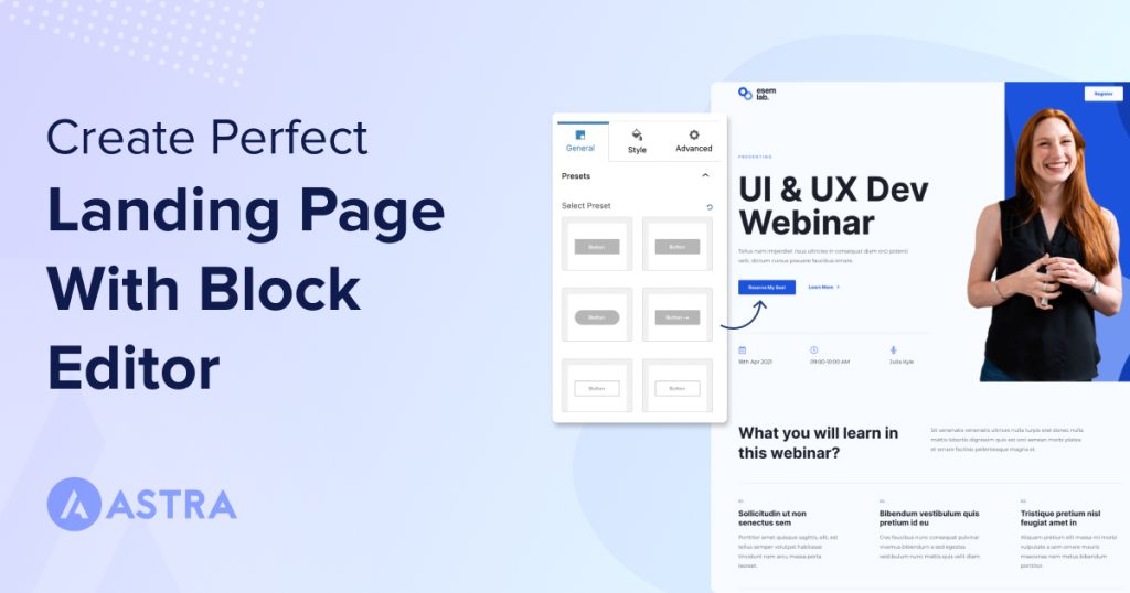 How To Create a Landing Page in WordPress (3 Methods) create perfect landing page with block editor