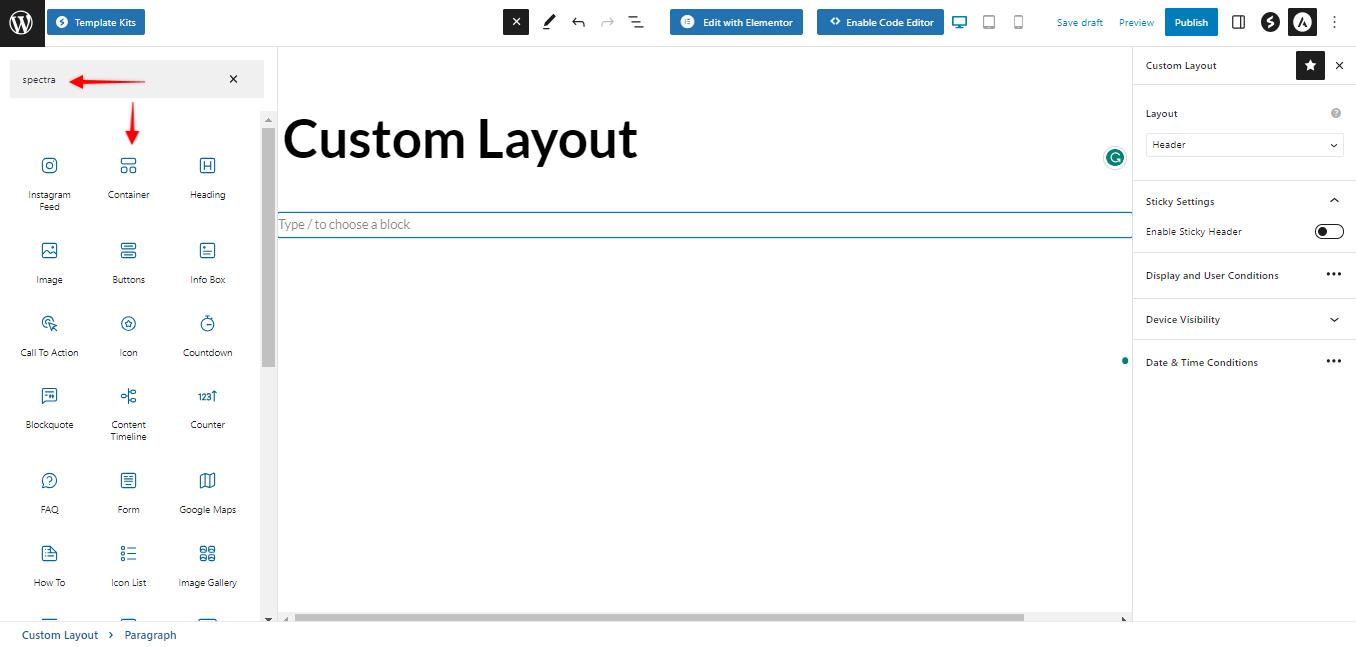 Now You Can Build Custom Layouts with Gutenberg! Ast_custom_layout_spectra_blocks