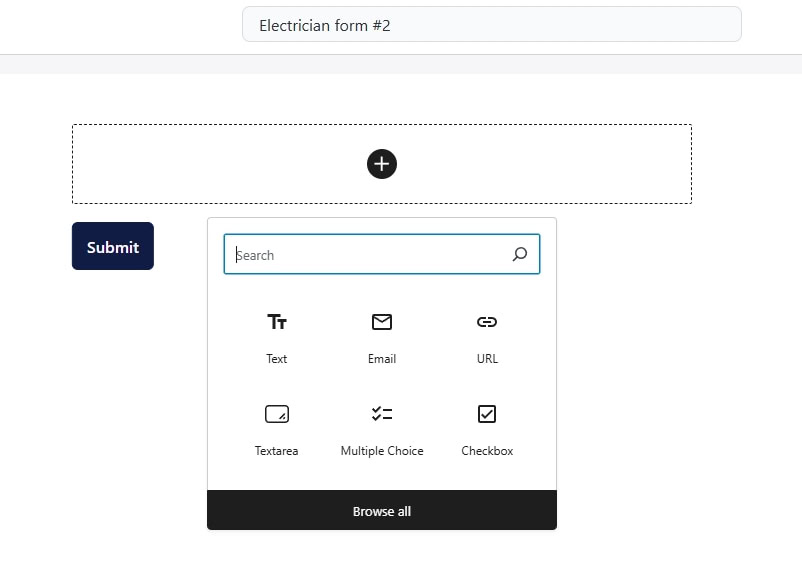 Stay Connected: Add a Contact Form to Your WordPress Website Select a field from the popup menu on SureForms