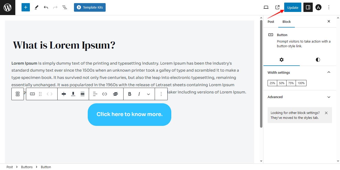 How to Customize Button in Gutenberg Editor publish