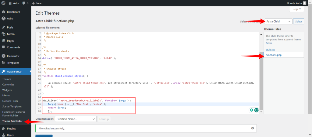 How to Change the "HOME" String in Breadcrumbs Breadcrumb 2 1024x451