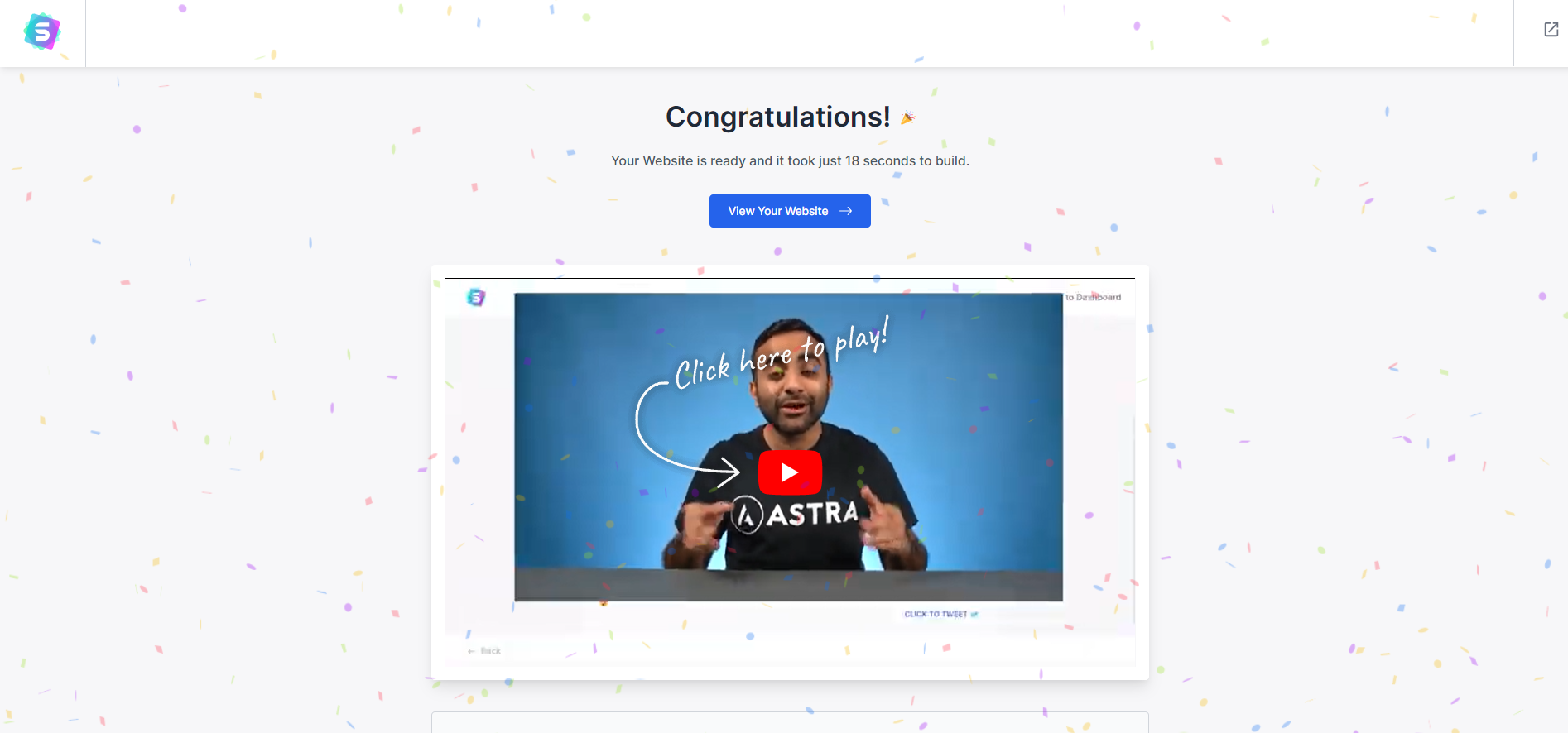 How To Build a WordPress Website Using Astra Pro and Cloudways Hosting completion on website building