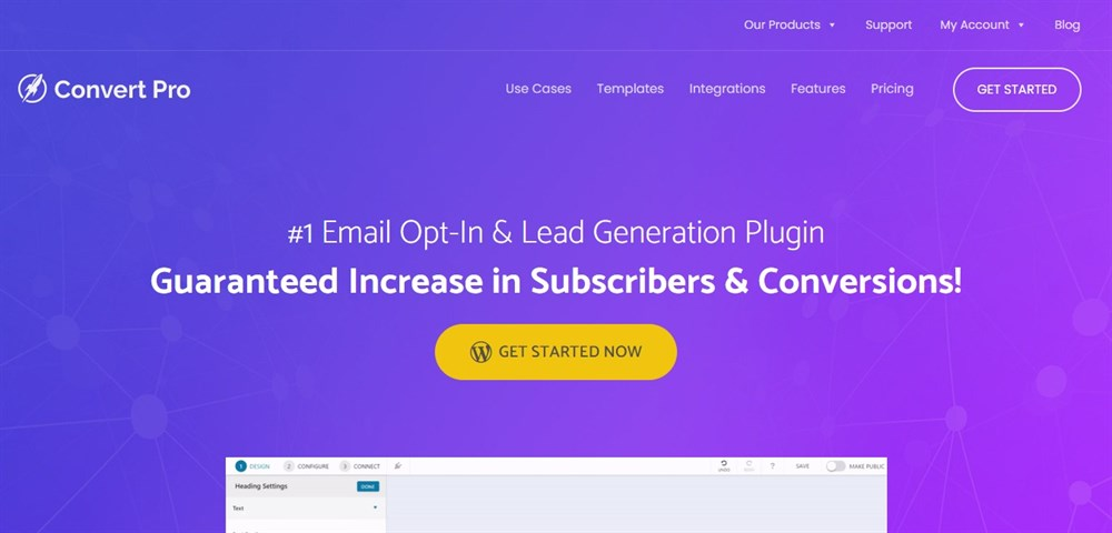 How To Build a WordPress Website Using Astra Pro and Cloudways Hosting Convert Pro homepage