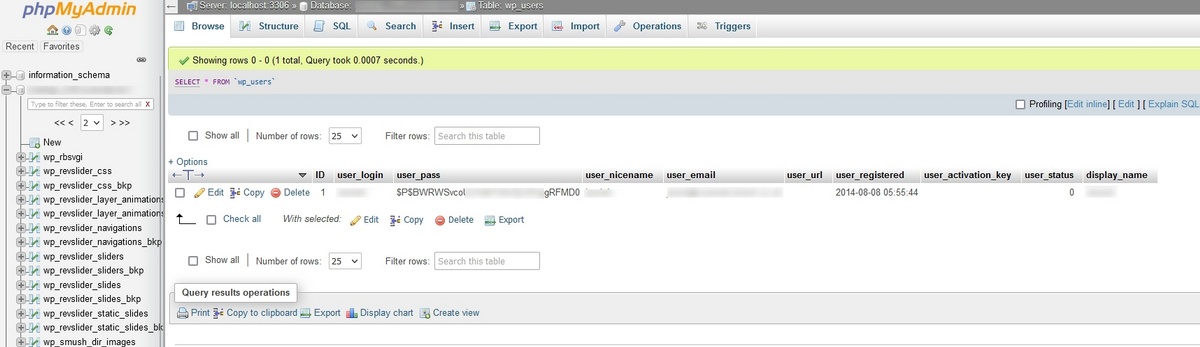 9 Situations That Strike Fear Into WordPress Administrators (And How To Avoid Them) phpMyAdmin dashboard