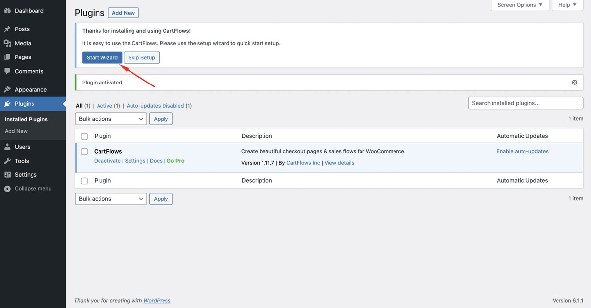 How To Create Effective Landing Pages for eBooks Setup Wizard button