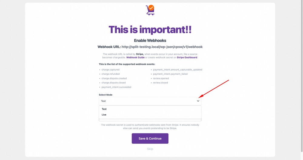 How To Create Effective Landing Pages for eBooks the test mode option