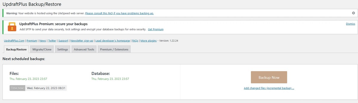 9 Situations That Strike Fear Into WordPress Administrators (And How To Avoid Them) website backup