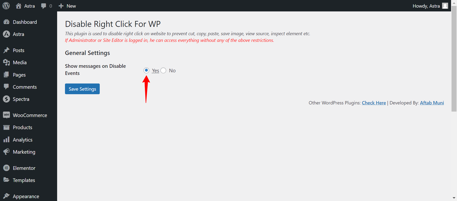 How To Disable Right Click in WordPress disabling the right click