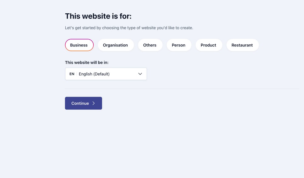 How To Create a Website With AI in Just 5 Minutes zipwp choose website type