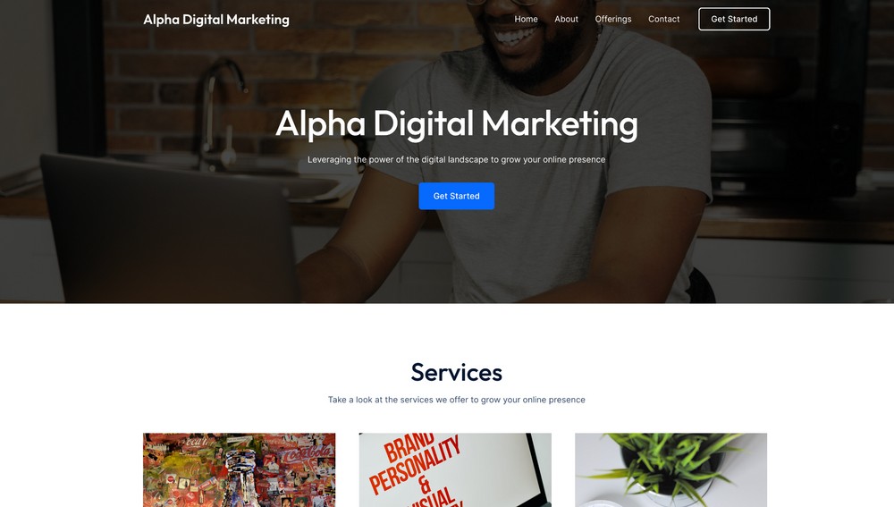 How To Create a Website With AI in Just 5 Minutes zipwp created website