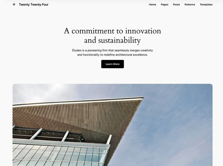 WordPress 6.4 - Features to Expect (First Look and Screenshots) Twenty Twenty Four Theme
