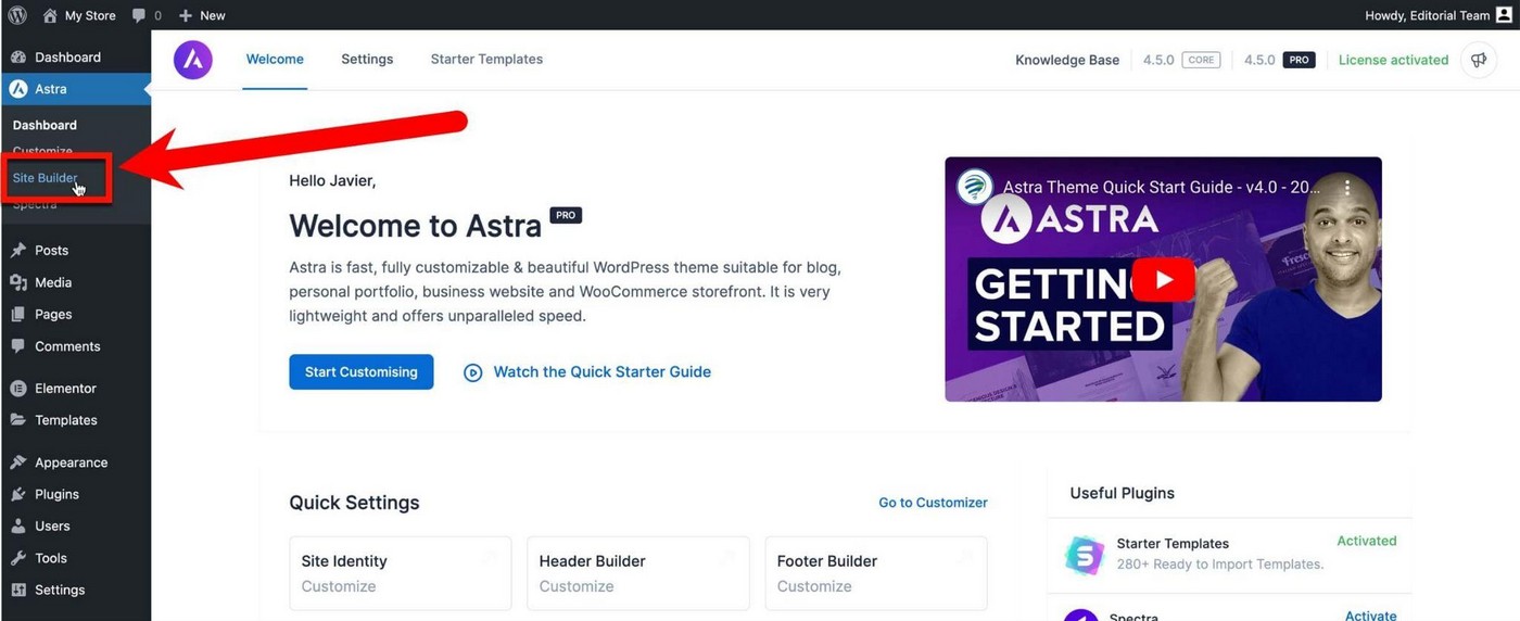 Astra 4.5: Build Something Amazing With the New Site Builder! Astra 4.5 Site Builder