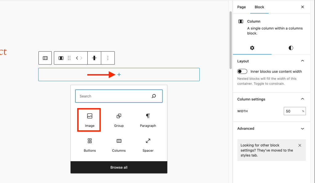 WordPress 6.4 - Features to Expect (First Look and Screenshots) Click The ‘ Sign To Add An Image Block 1024x596
