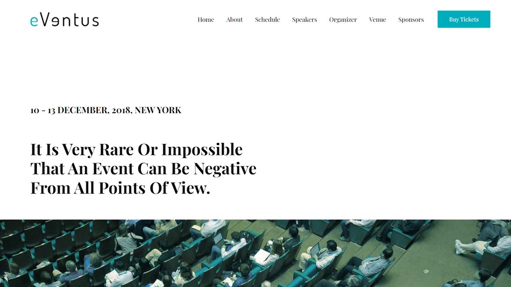 How To Create a Stunning One Page Website (Step-By-Step Guide) Event landing page example