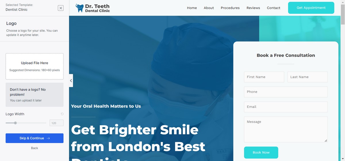How To Create a Stunning One Page Website (Step-By-Step Guide) Set up your template