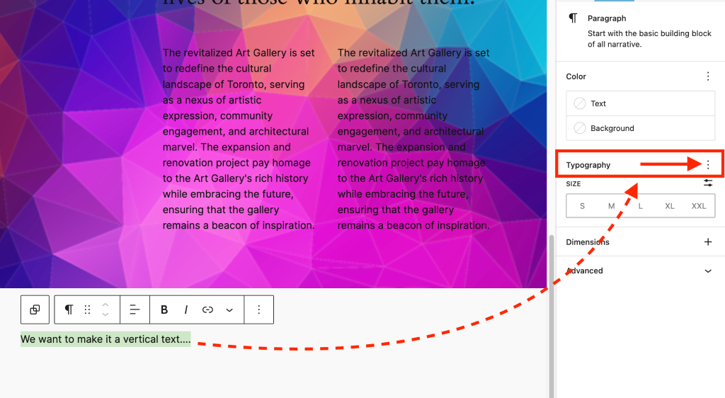 WordPress 6.4 - Features to Expect (First Look and Screenshots) Verticle Text 1024x562
