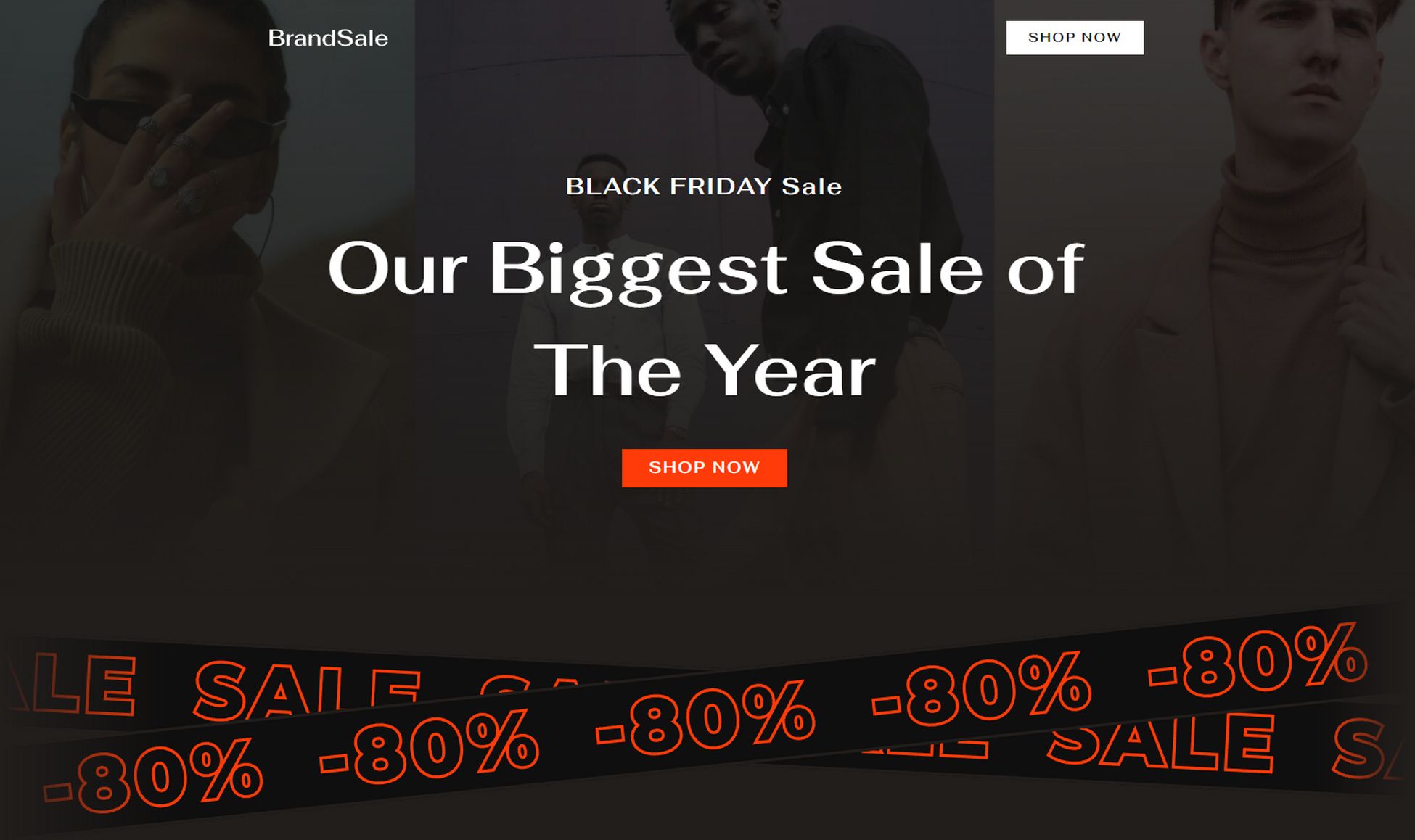 Black Friday Website Examples + Readymade BFCM Templates Word Image 168344 2