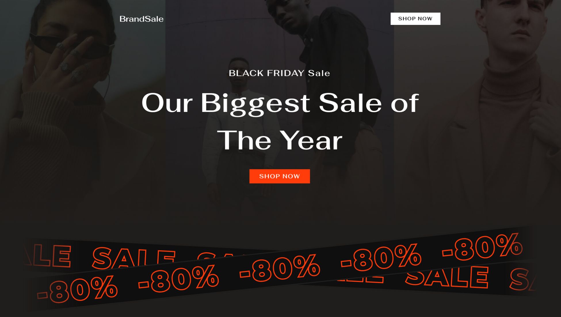 Black Friday Website Examples + Readymade BFCM Templates Word Image 168344 4