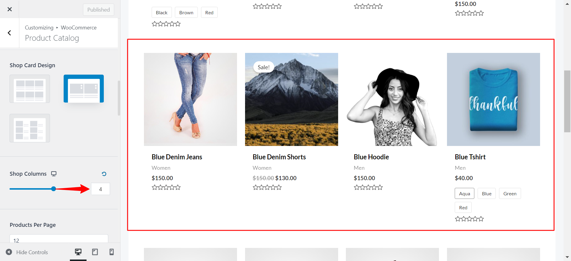 How to Design a Product Catalog Page or Shop Page Using WooCommerce Module in Astra? Column