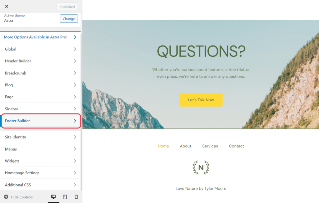 Footer Custom Text Helper Strings Footer Builder 1024x651