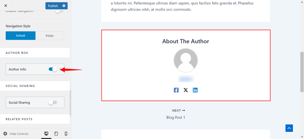 Single Post with Blog Pro Author 1 1024x468