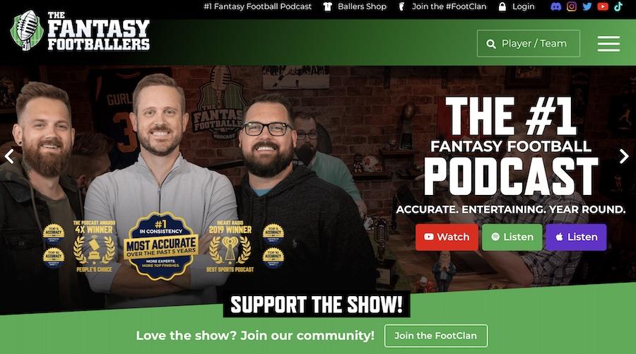 30+ Membership Website Examples That Created Devoted Fans fantasy footballers