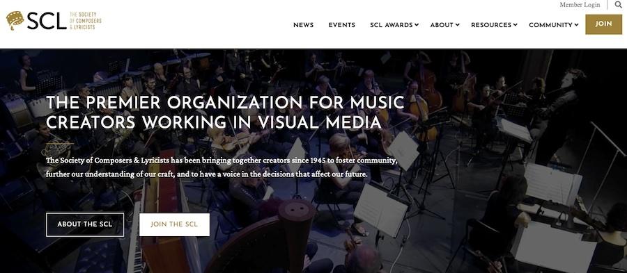 30+ Membership Website Examples That Created Devoted Fans Society of Composers and Lyricists