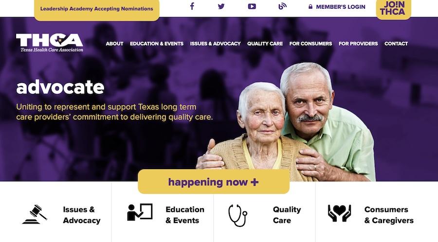 30+ Membership Website Examples That Created Devoted Fans Texas Healthcare Association (THCA)