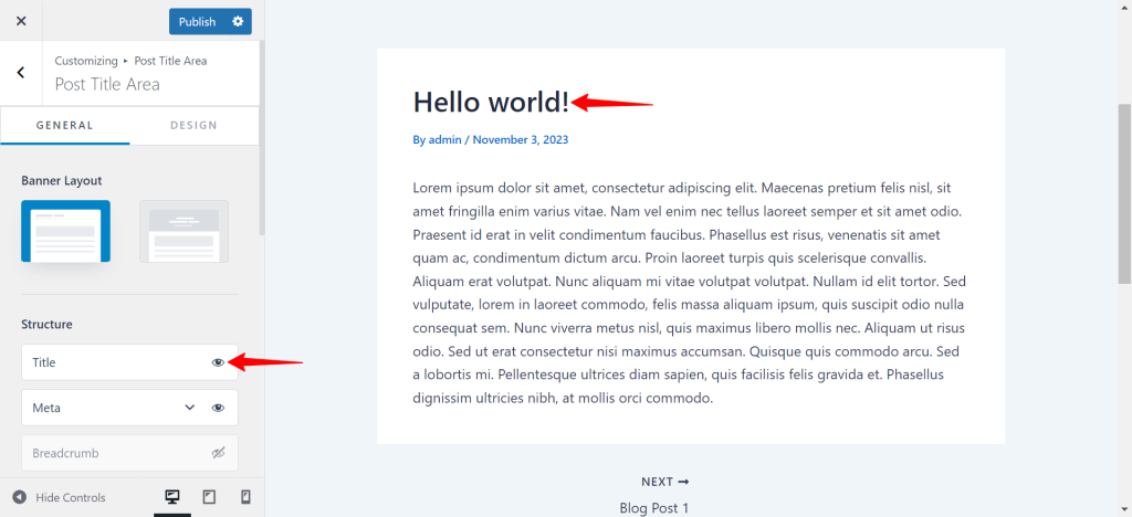 Single Post with Blog Pro Title 1024x468