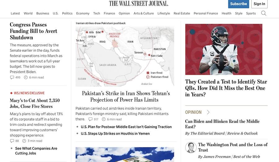 30+ Membership Website Examples That Created Devoted Fans wall street journal