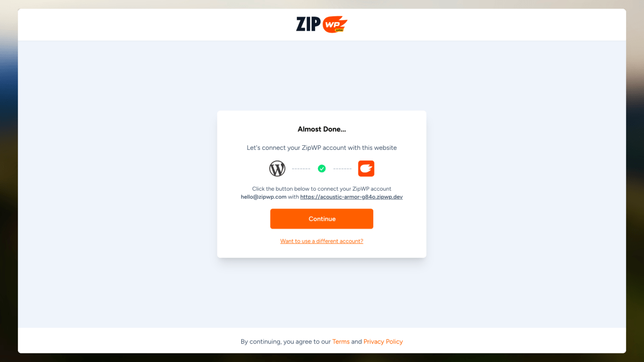 Introducing Starter Templates 4.0 With AI Magic! connect your WordPress site with ZipWP.