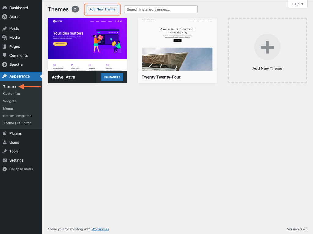 What Is a Child Theme and How To Install It for Astra? Add New Theme