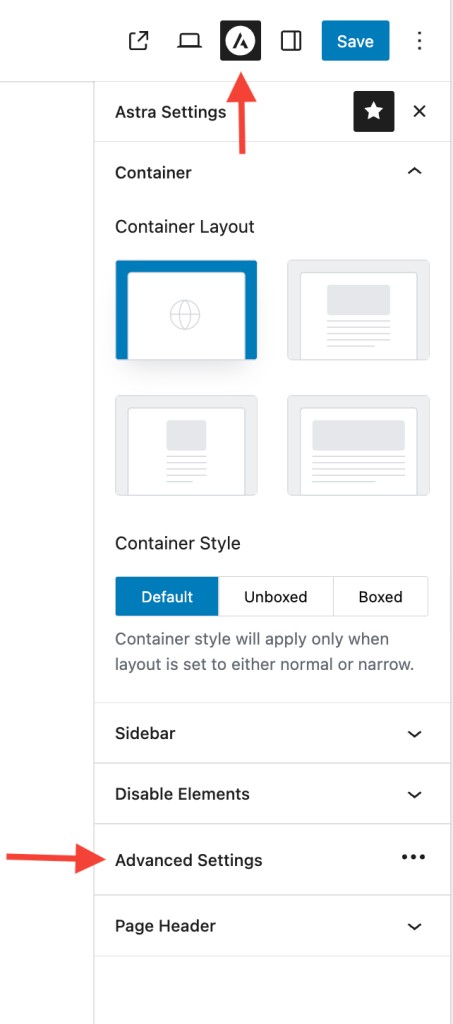 How to Change the Background Color of Product & Shop Pages in Astra? page specific Astra meta settings