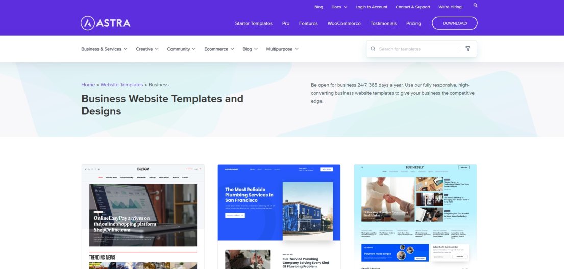 How To Create a Website for Your Small Business: 6 Simple Steps install the Astra theme