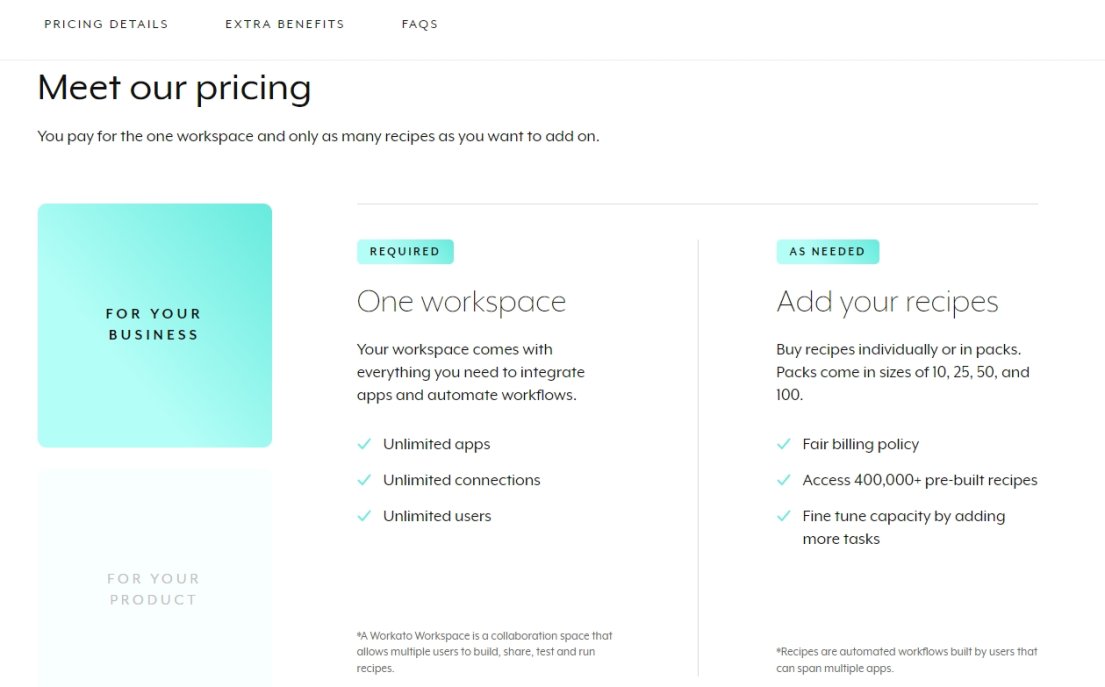 Top 10 Zapier Alternatives: Automate Your Business for Less (Including Free) Workato pricing