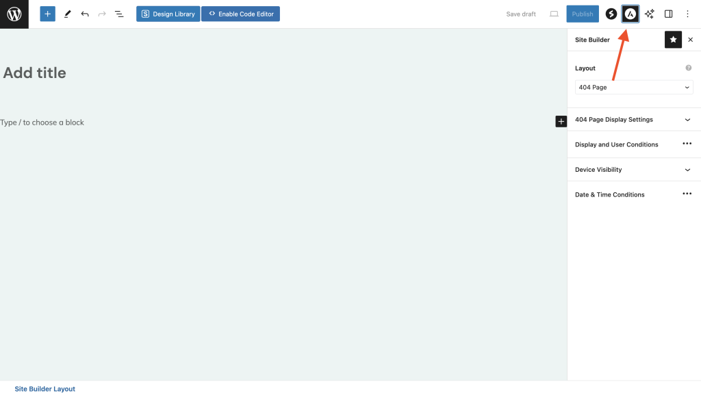 How to Enable a Custom 404 Page Open 404 page panel
