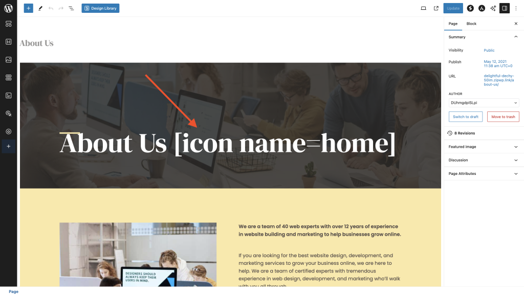 How to Add Font Awesome Icons in Astra? Adding icon shortcode to pages