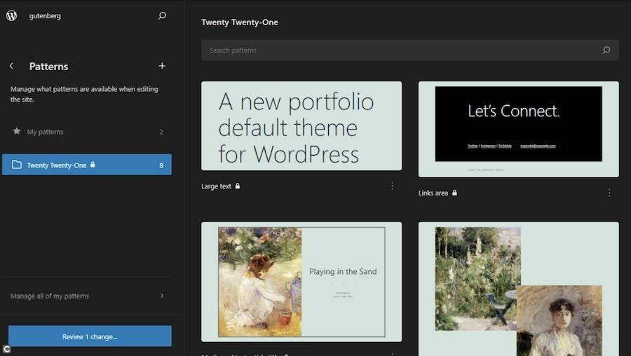 WordPress 6.5: New Features, Improvements and More! patterns for classic themes