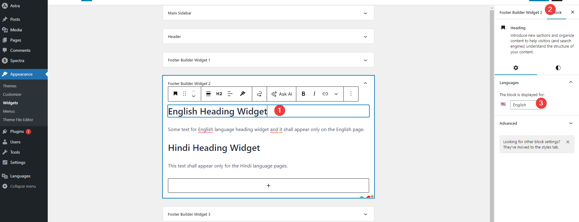 Astra Widget Translation with Polylang Word Image 175940 6