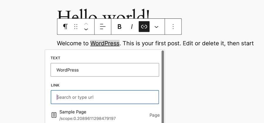 WordPress 6.5: New Features, Improvements and More! wordpress link control icons