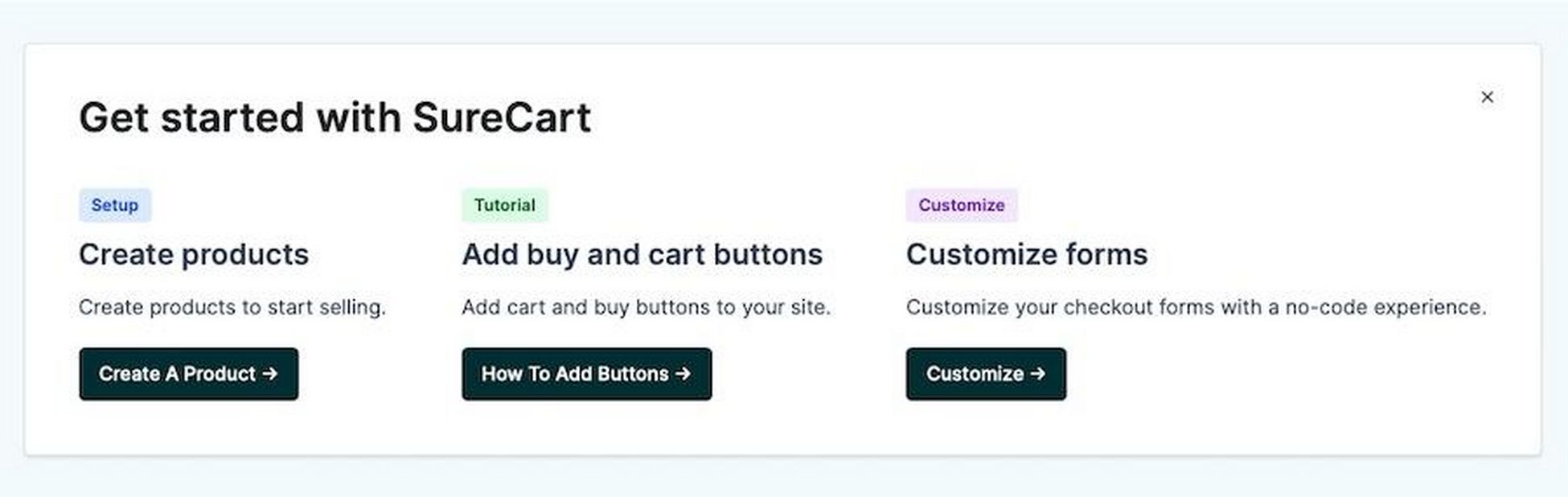 SureCart Review: What Makes It a Superior eCommerce Solution? adding a product from the Create a Product option