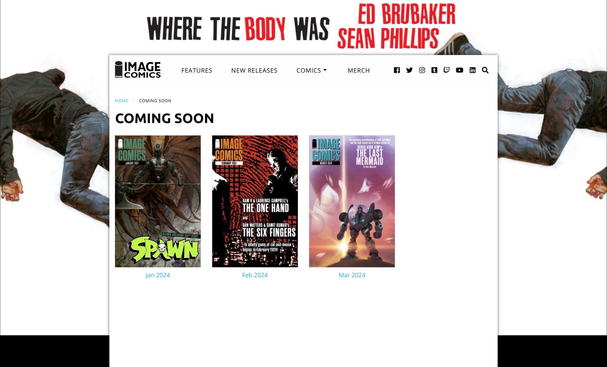 Create a Killer Coming Soon Page: 30+ Great Examples! image comics coming soon page