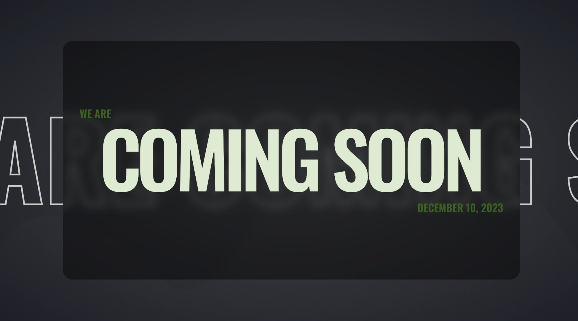 Create a Killer Coming Soon Page: 30+ Great Examples! inner glow design coming soon page