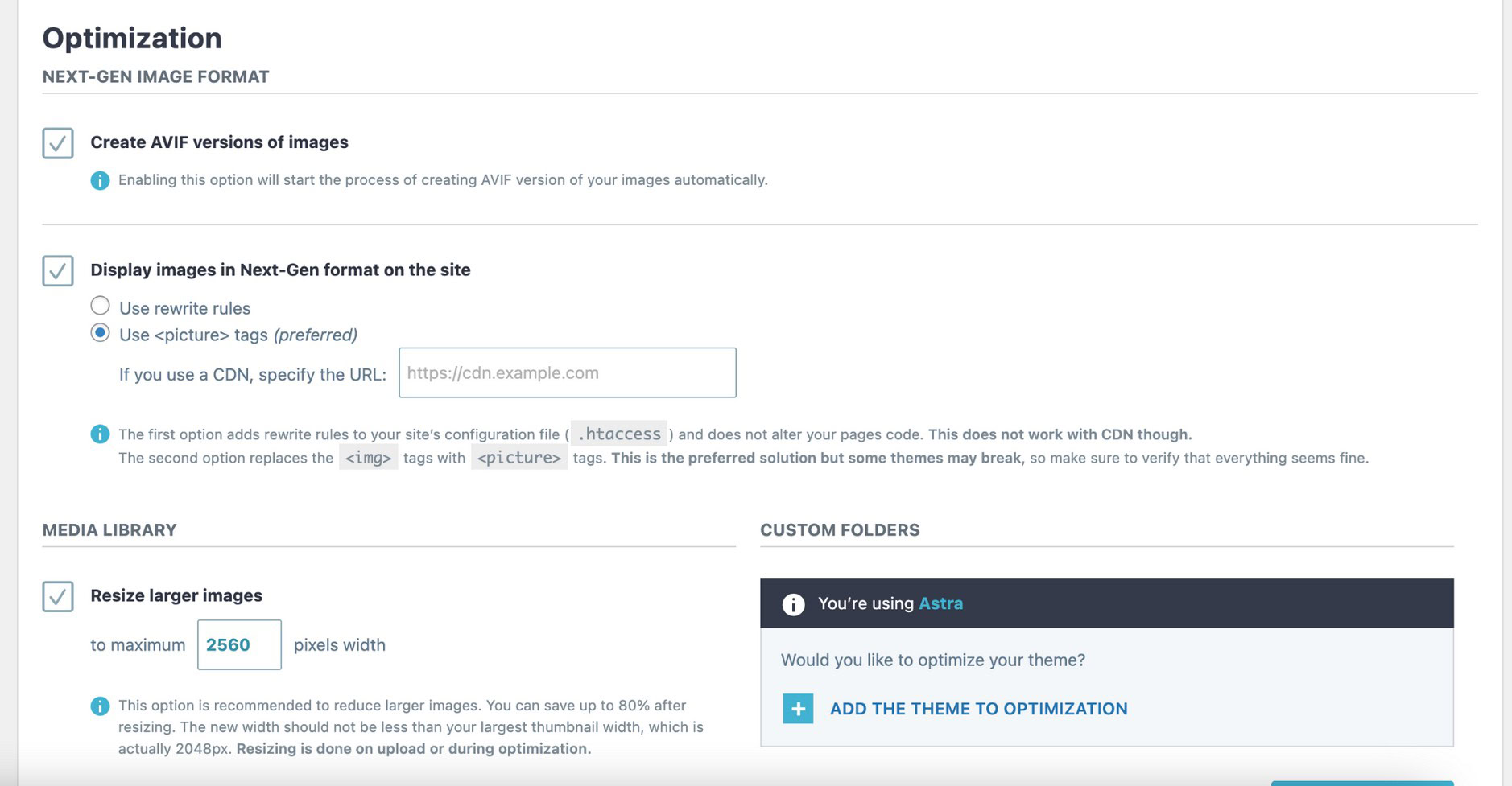 How To Speed Up WordPress Websites With Spectra and WP Rocket resize the larger images