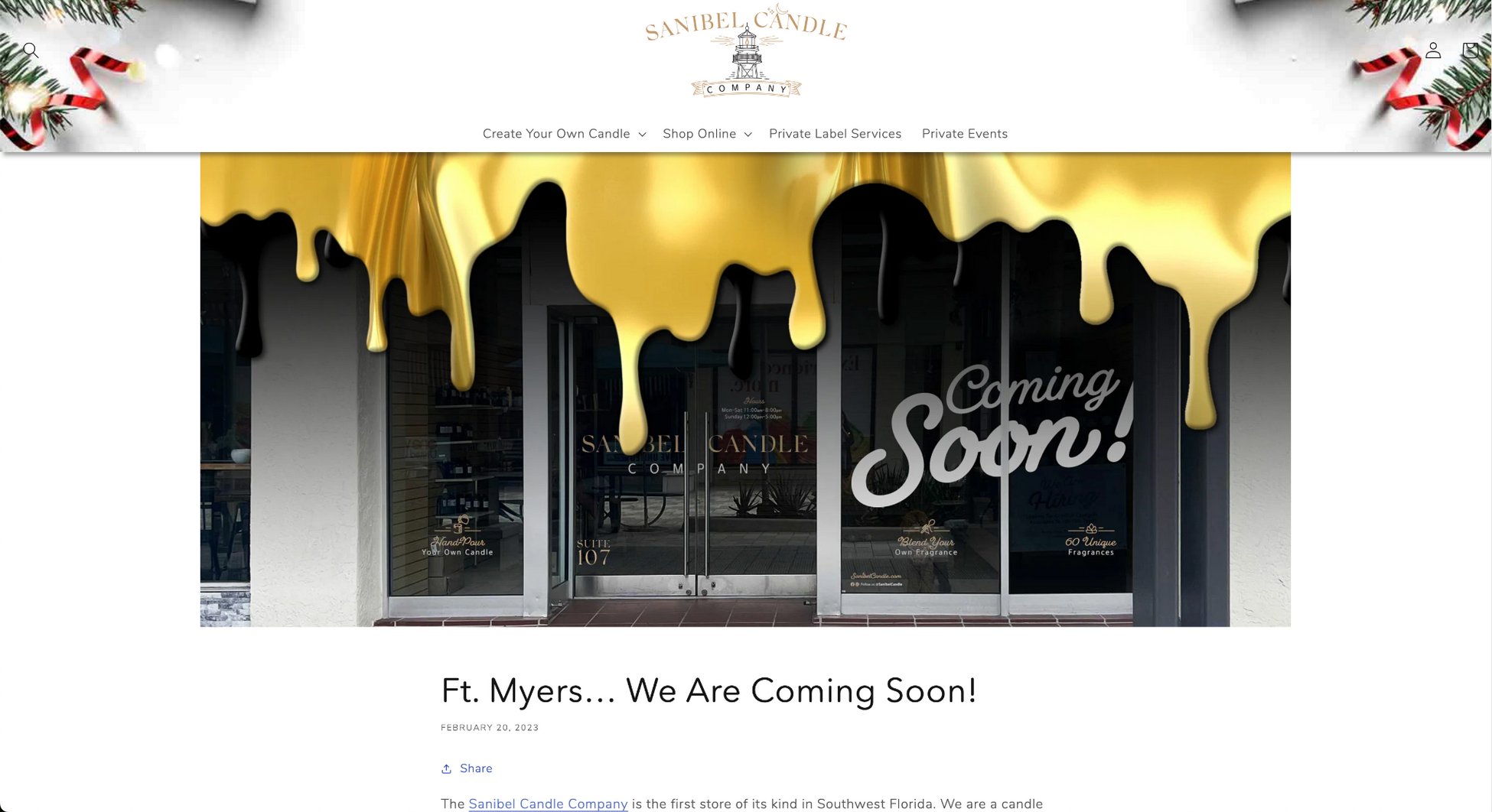 Create a Killer Coming Soon Page: 30+ Great Examples! sani bel candle coming soon web post