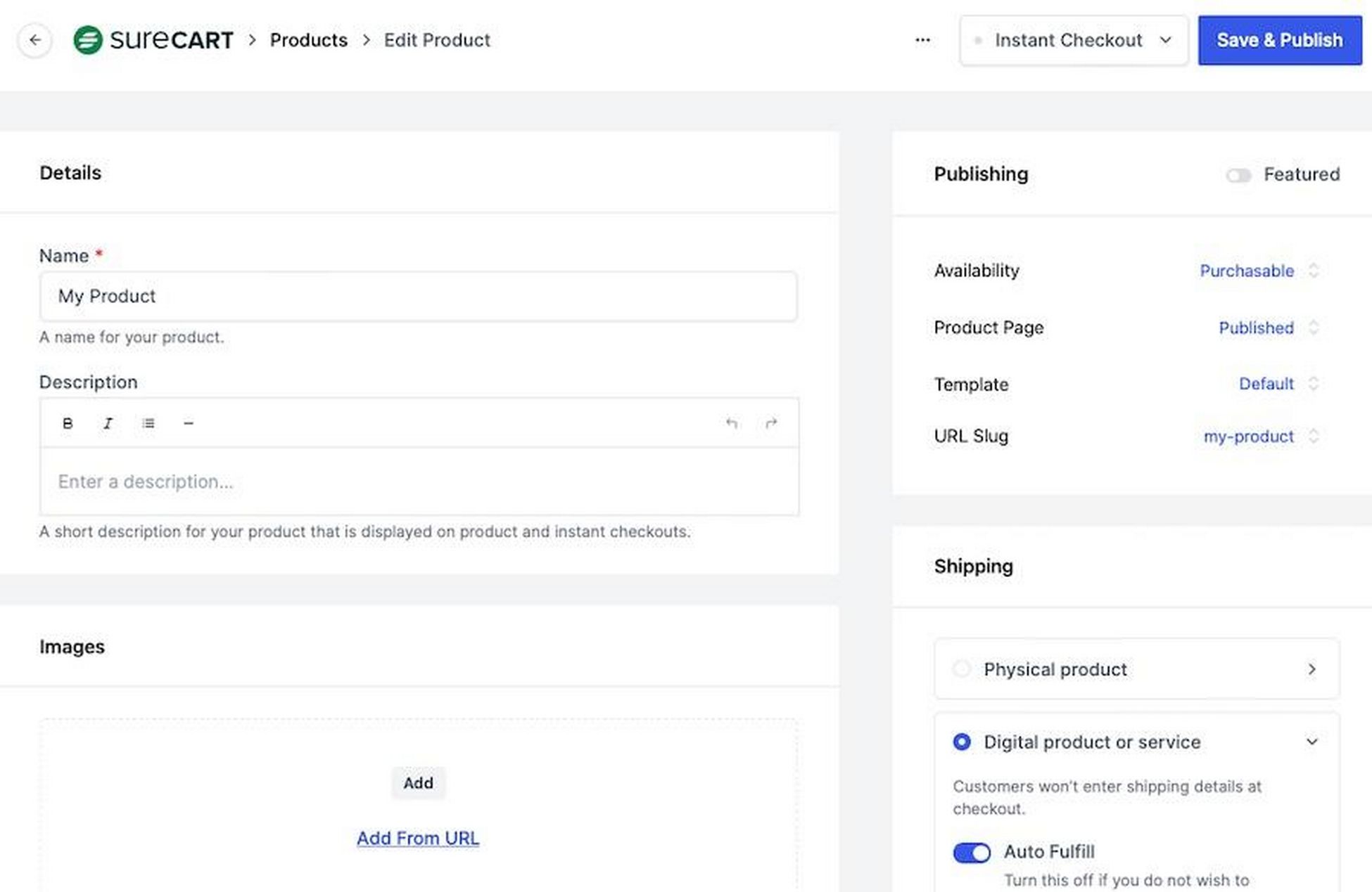 SureCart Review: What Makes It a Superior eCommerce Solution? setting product options